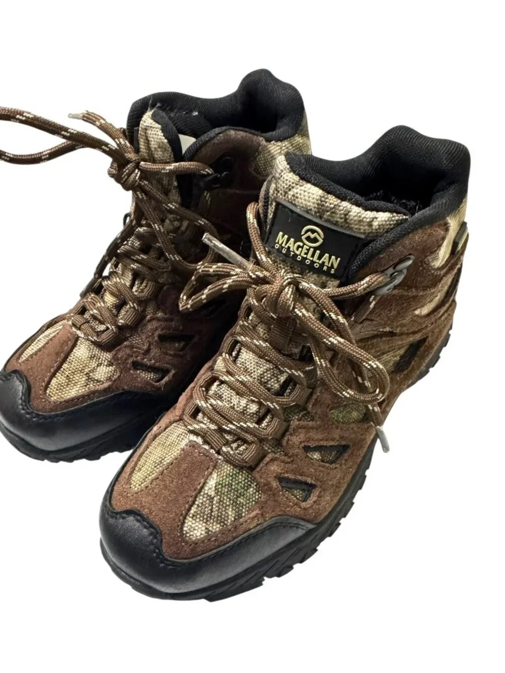 Magellan‎ Outdoors Boys Waterproof Camo Hiking Boots Size 2
